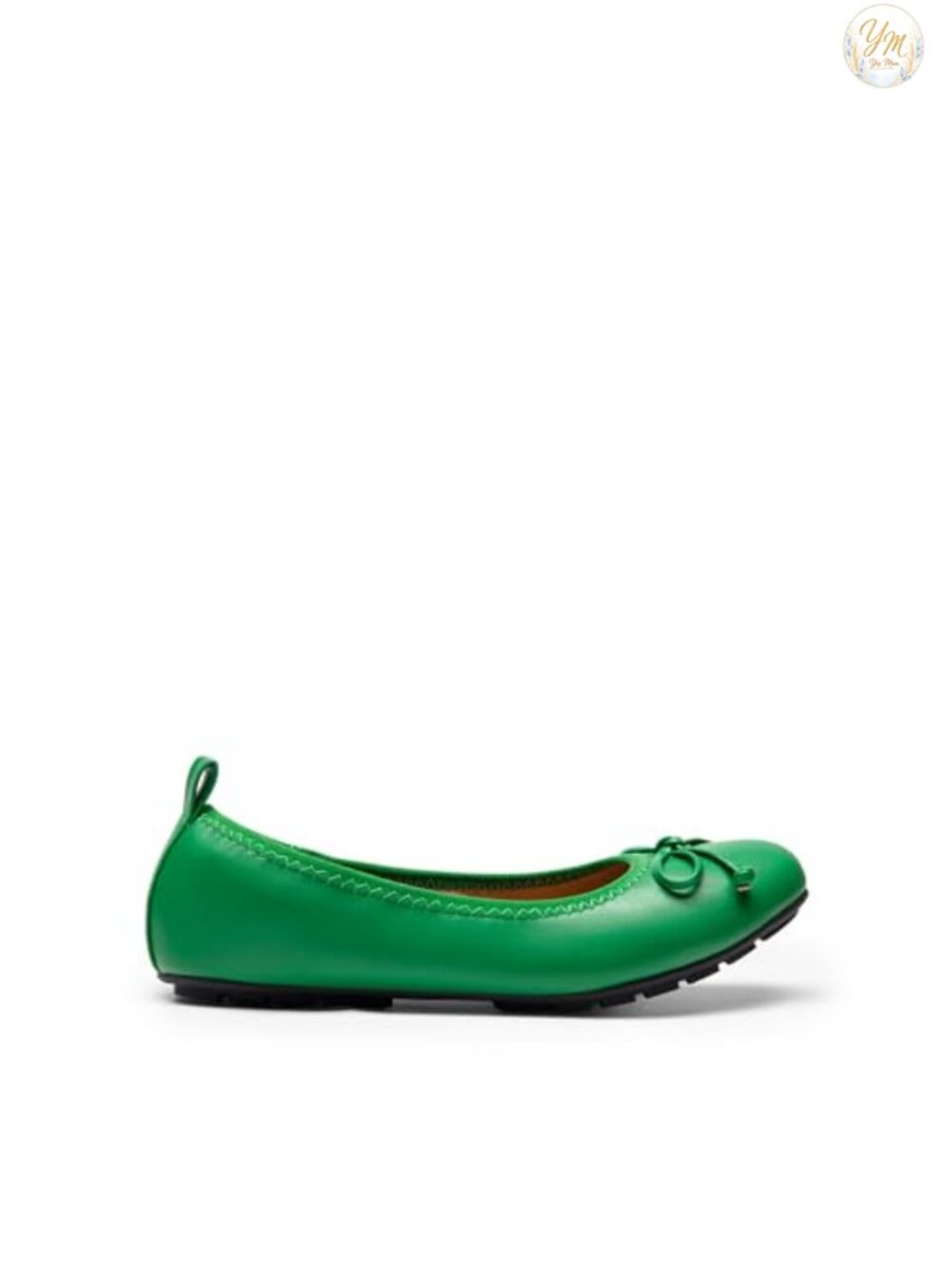 Foldable Bowknot Ballet Flats Faux Leather Cushioned Travel Flats for Women - Picture 5 of 6